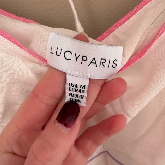 Lucy Paris Cream Long-Sleeve Dress Size M - Picture 6 of 6